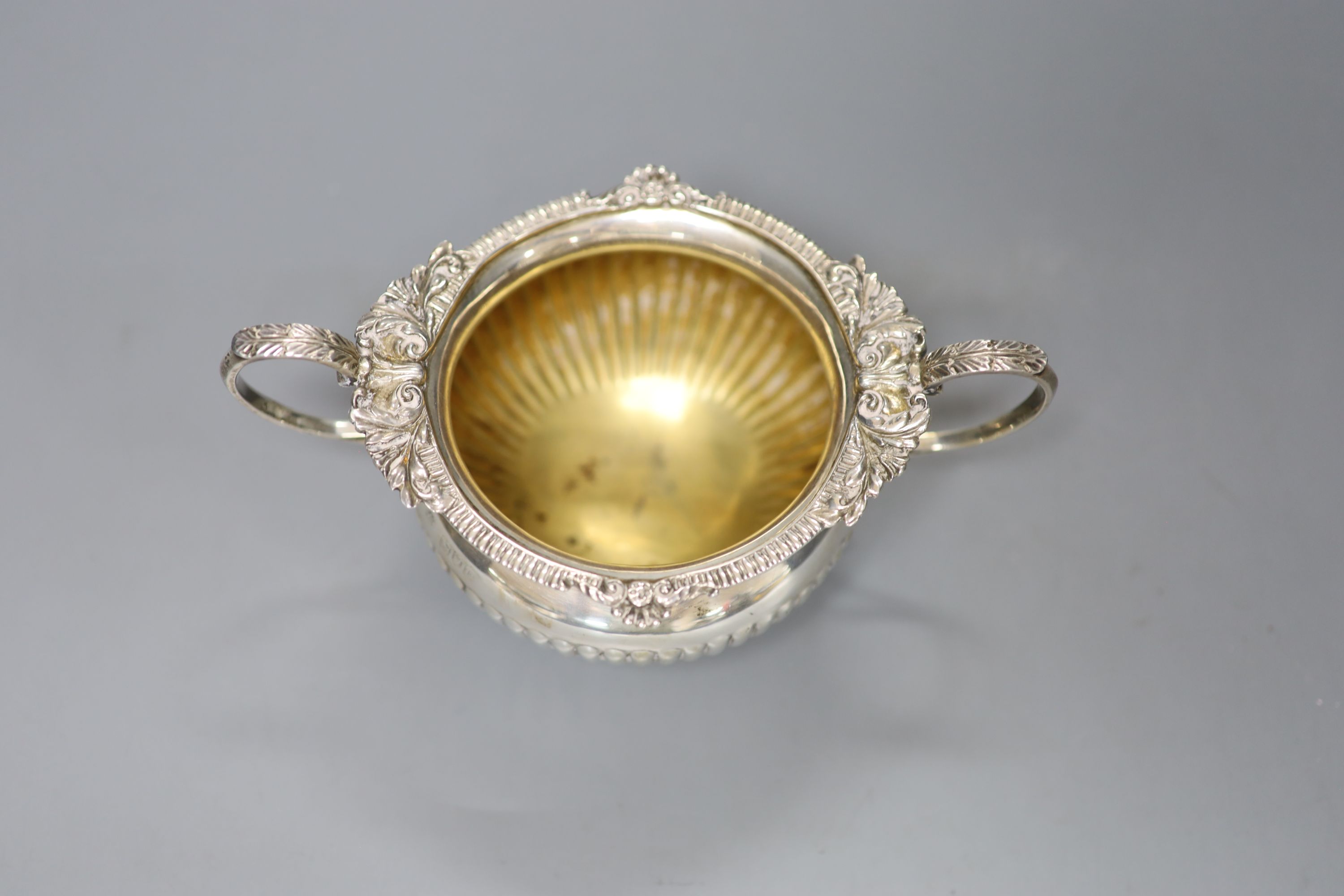 A late Victorian silver sugar bowl William Hutton & Sons, London, 1900, 6.5oz.